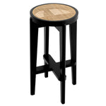 Eichholtz Bar Stool Dareau of handwoven rattan cane gives it a natural look and feel. Bar Stool Dareau Crafted