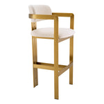 Eichholtz Bar Stool Donato elevated materials for a statement in any luxury interior. Dimensions W 21.0" D 21.0" H