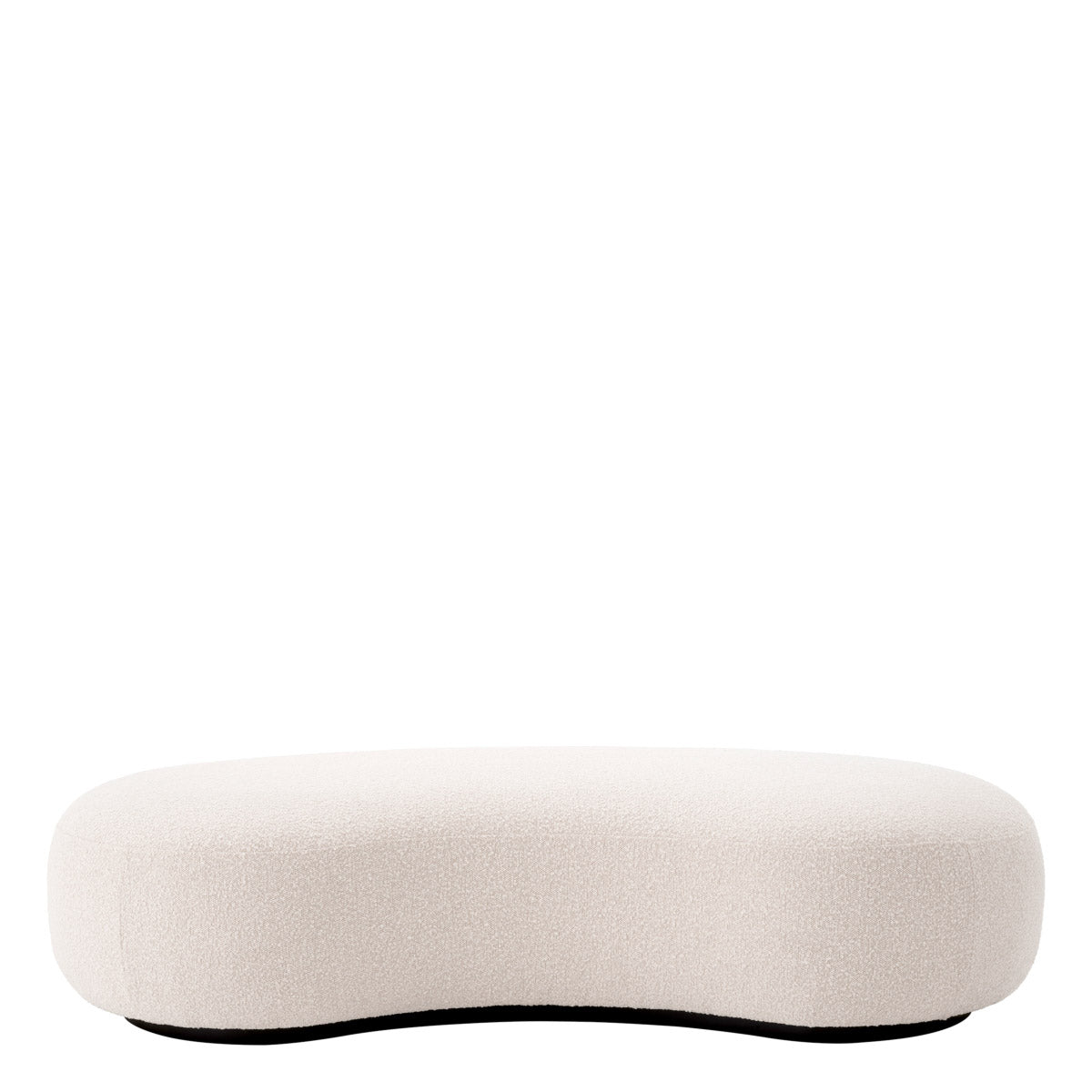 Eichholtz Bench BjÃ¶rn fully upholstered in a soft-touch BouclÃ© cream fabric, this gorgeous bench sits on a black