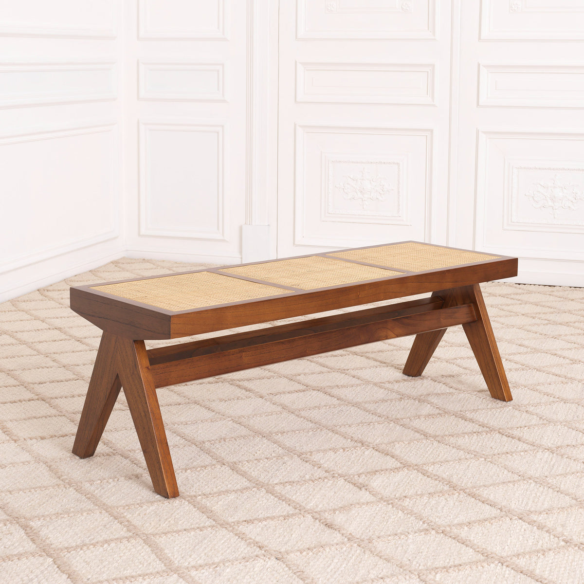 Eichholtz Bench Arnaud with elevated materials for a statement in any luxury interior. Dimensions W 53.5" D 18.0"