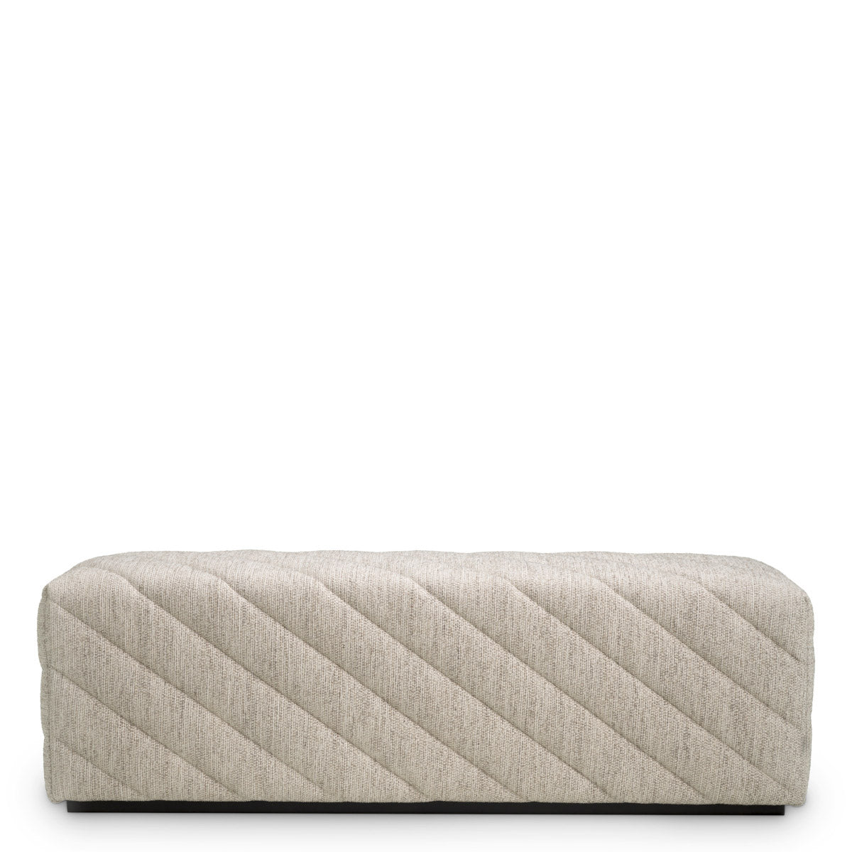 Eichholtz Bench Avellino into any contemporary living room or bedroom. Upholstered in Splendor light grey fabric, this luxury