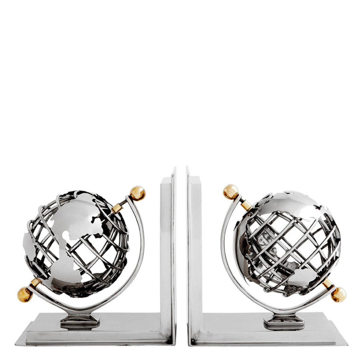 Eichholtz Bookend Globe set of 2 Support your treasured books with the enticing set of 2 Globe Bookends. Channeling old world
