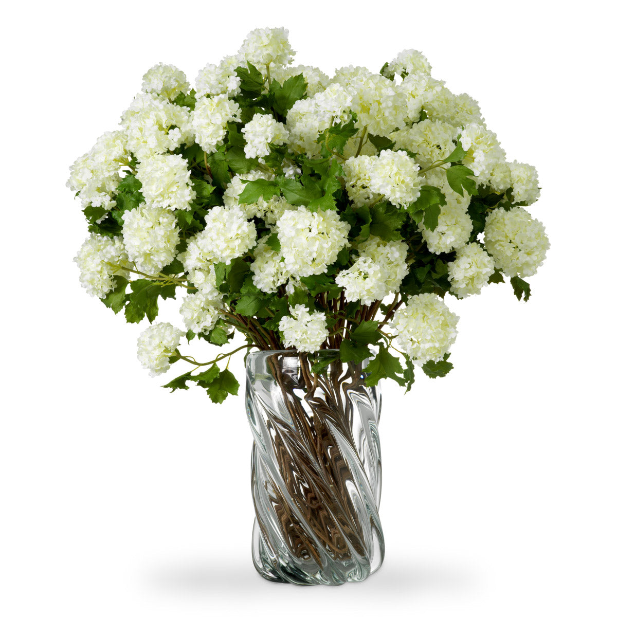 Eichholtz Bouquet of Hydrangeas snowball real touch 36 pcs Add a touch of timeless elegance to your space with this Bouquet of Snowball W...