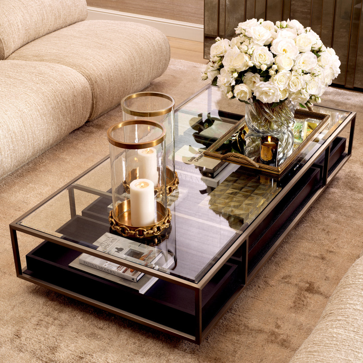 Eichholtz Bouquet of Roses real touch 72 pcs/3 varieties Featuring 72 meticulously crafted blooms, this arrangement captures the delicate...