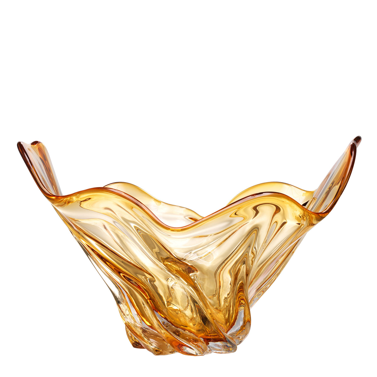 Eichholtz Bowl Ace exclusive hand blown yellow Ace Bowl will provide a sublime finish to the space. With