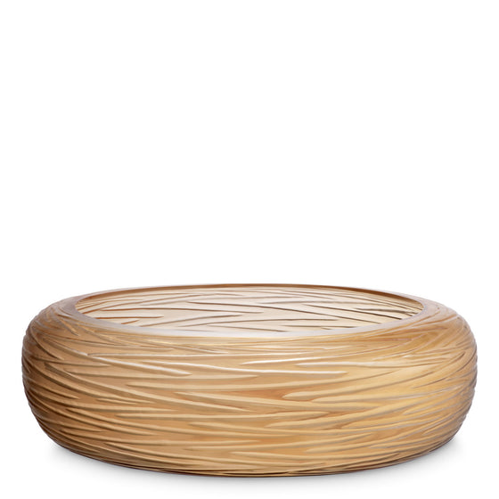 Eichholtz Bowl Alessio The exquisite Eichholtz Alessio Bowl is a stunning art piece crafted from hand-blown glass. This