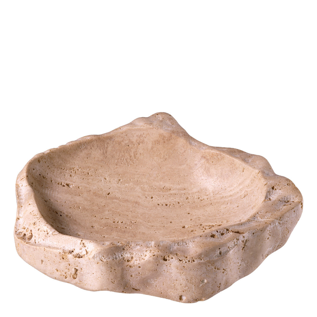 Eichholtz Bowl Callas variations and delightful textures. Let the Callas Travertine Bowl be a symbol of individuality, an