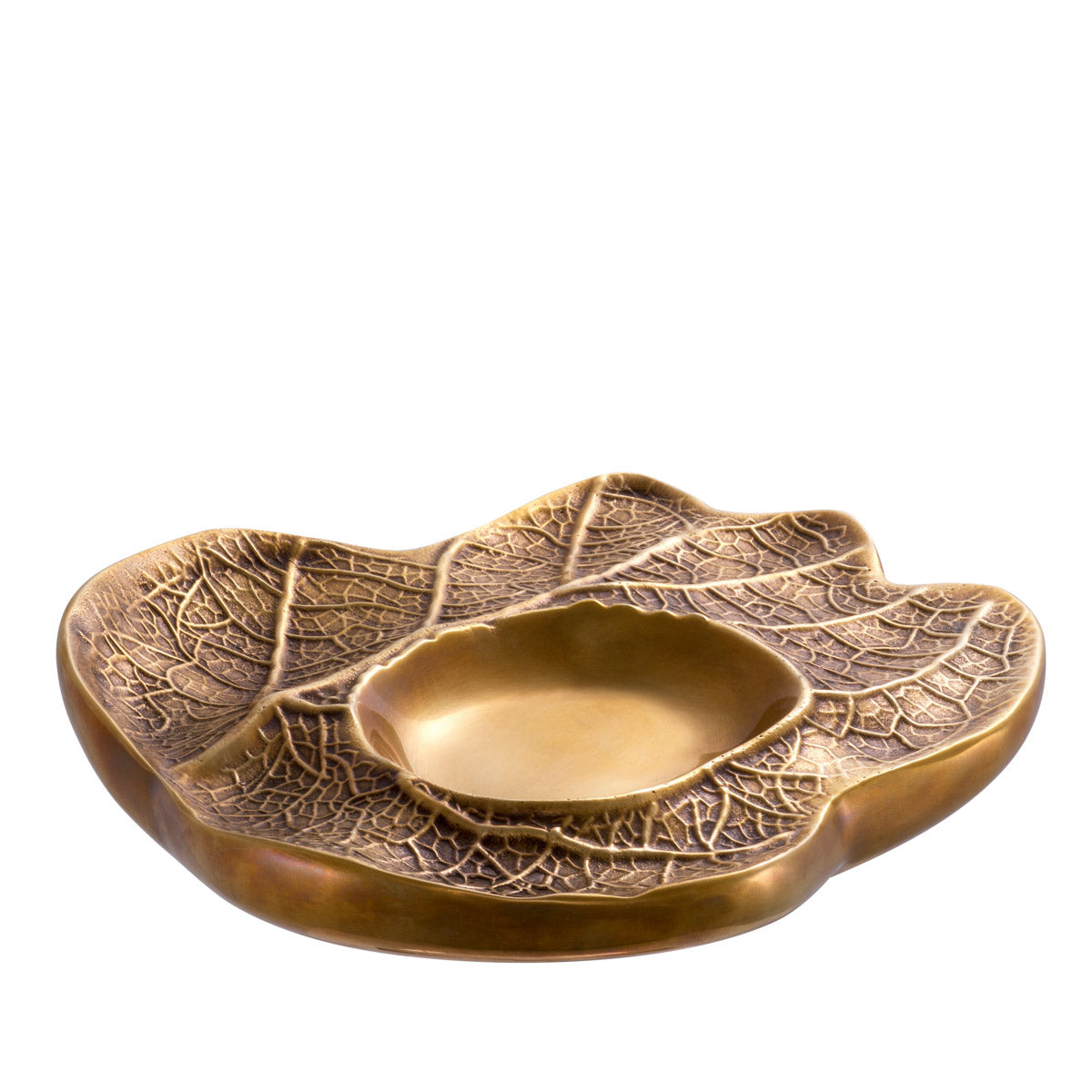 Eichholtz Bowl Clemence organic design with leaf relief. Bowl Clemence Crafted by Eichholtz this bowl pairs refined design