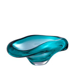 Turquoise Handblown Glass Bowl Darius