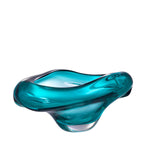 Turquoise Handblown Glass Bowl Darius