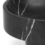 Eichholtz Bowl Santiago honed black marble, the Santiago Bowl is not only decorative on its own, but also