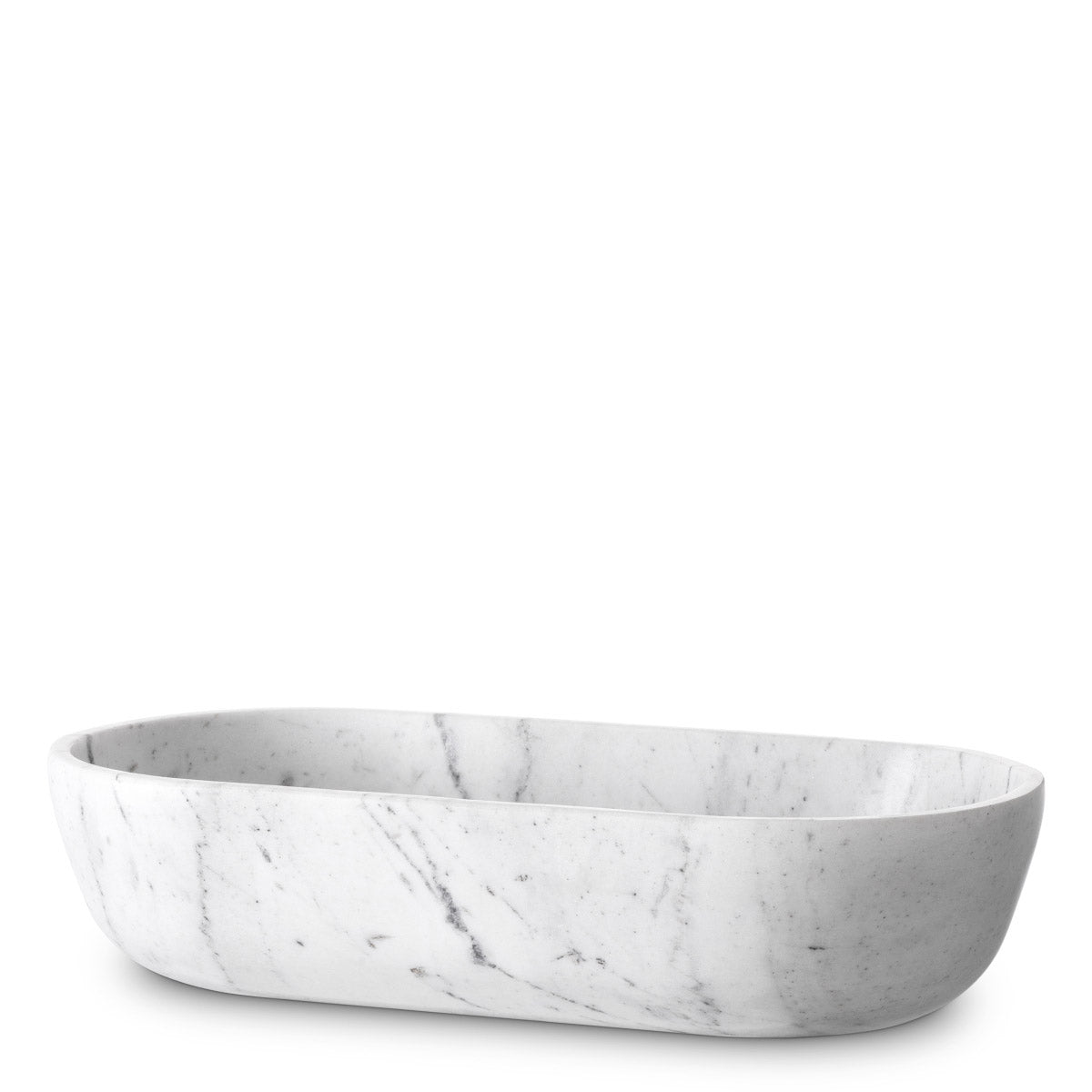Eichholtz Bowl Terrebonne Discover the Bowl Terrebonne, a striking centerpiece crafted from solid white marble. Its generous size