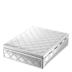 Eichholtz Box Cordo interior with a mirror on the inside of the lid. Box Cordo Crafted by Eichholtz