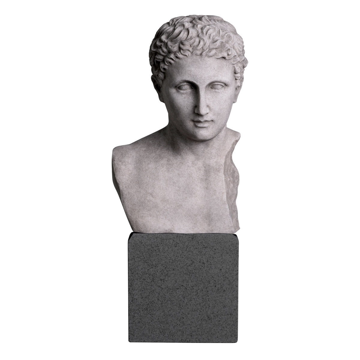 Eichholtz Bust Roman Imperial the head of a Greek statue from the 4th century B.C., possibly portraying Herakles or