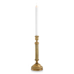 Eichholtz Candle Holder Carnier L The "Candle Holder Carnier L," in its vintage brass finish, boasts timeless charm inspired by