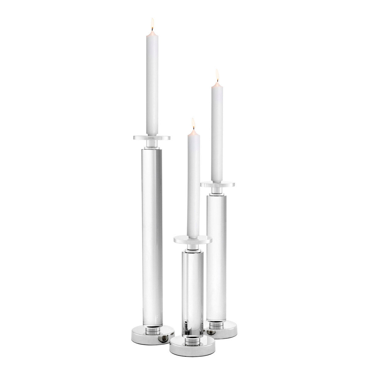 Eichholtz Candle Holder Chapman set of 3 Dress up your console or dining table with the chic set of 3 Chapman Candle