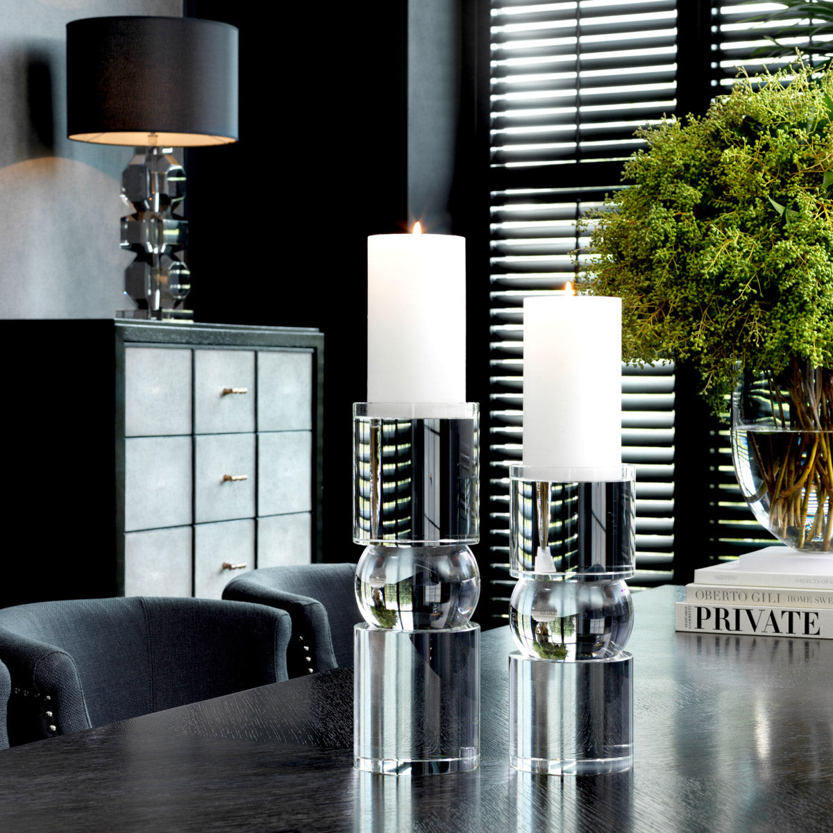 Crystal Candle Holder Court S