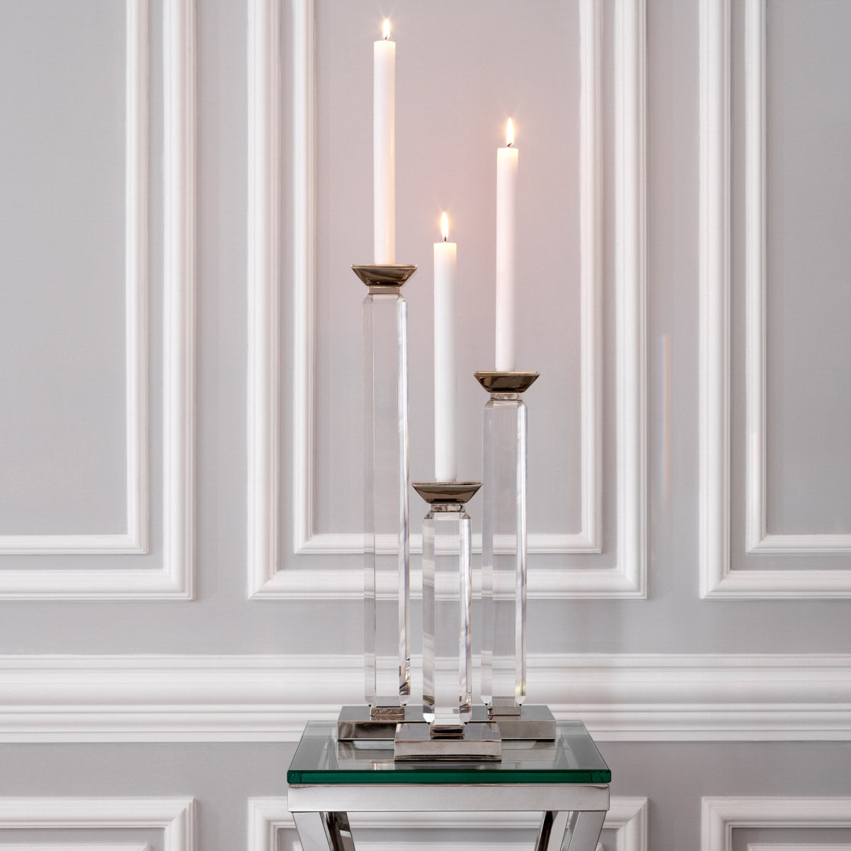 Eichholtz Candle Holder Livia set of 3 luxury interior. Expertly made for enduring style and everyday elegance. Contact our Las Vegas sho...