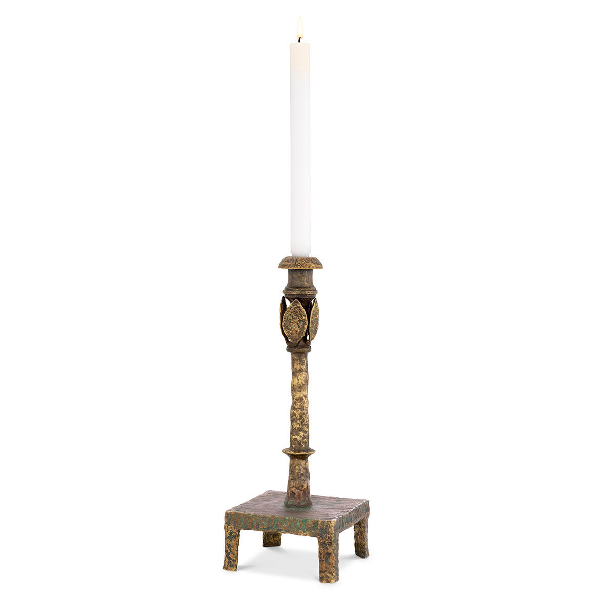 Antique Brass Candle Holder Santoro