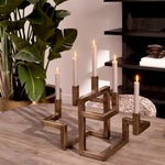 Eichholtz Candle Holder Skyline finish candle holder exemplifies superior craftsmanship and timeless design, ideal for contemporary inter...