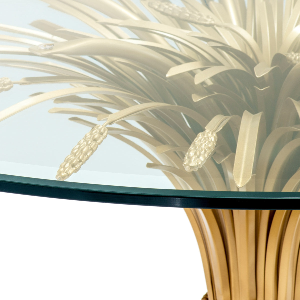 Eichholtz Centre Table Bonheur¸ 130 cm prosperity and hospitality, the sheaf signifies one has worked hard and is now enjoying the