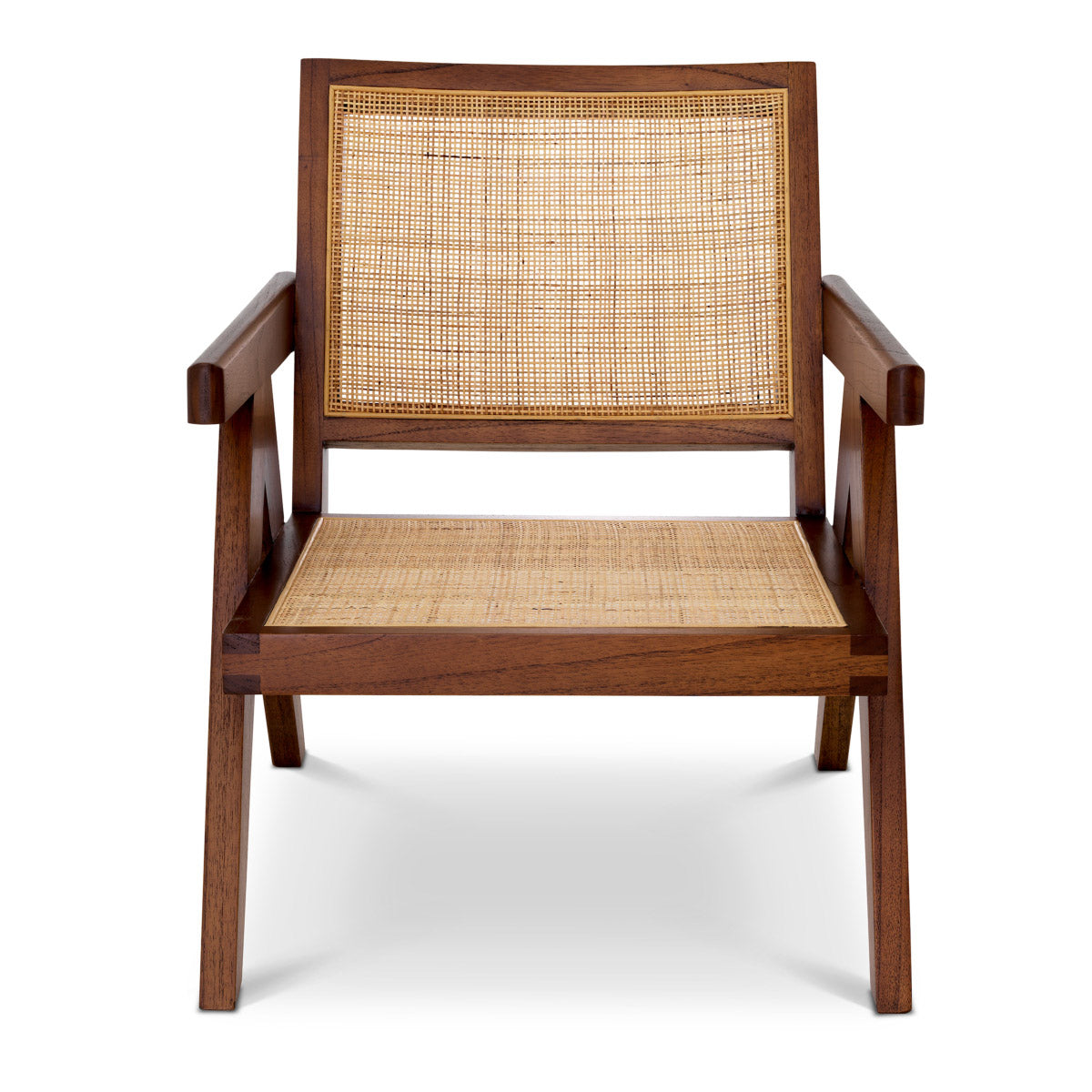 Eichholtz Chair Aristide Aristide Chair exudes vintage style. Crafted from solid wood, this sturdy armchair features the V-shaped