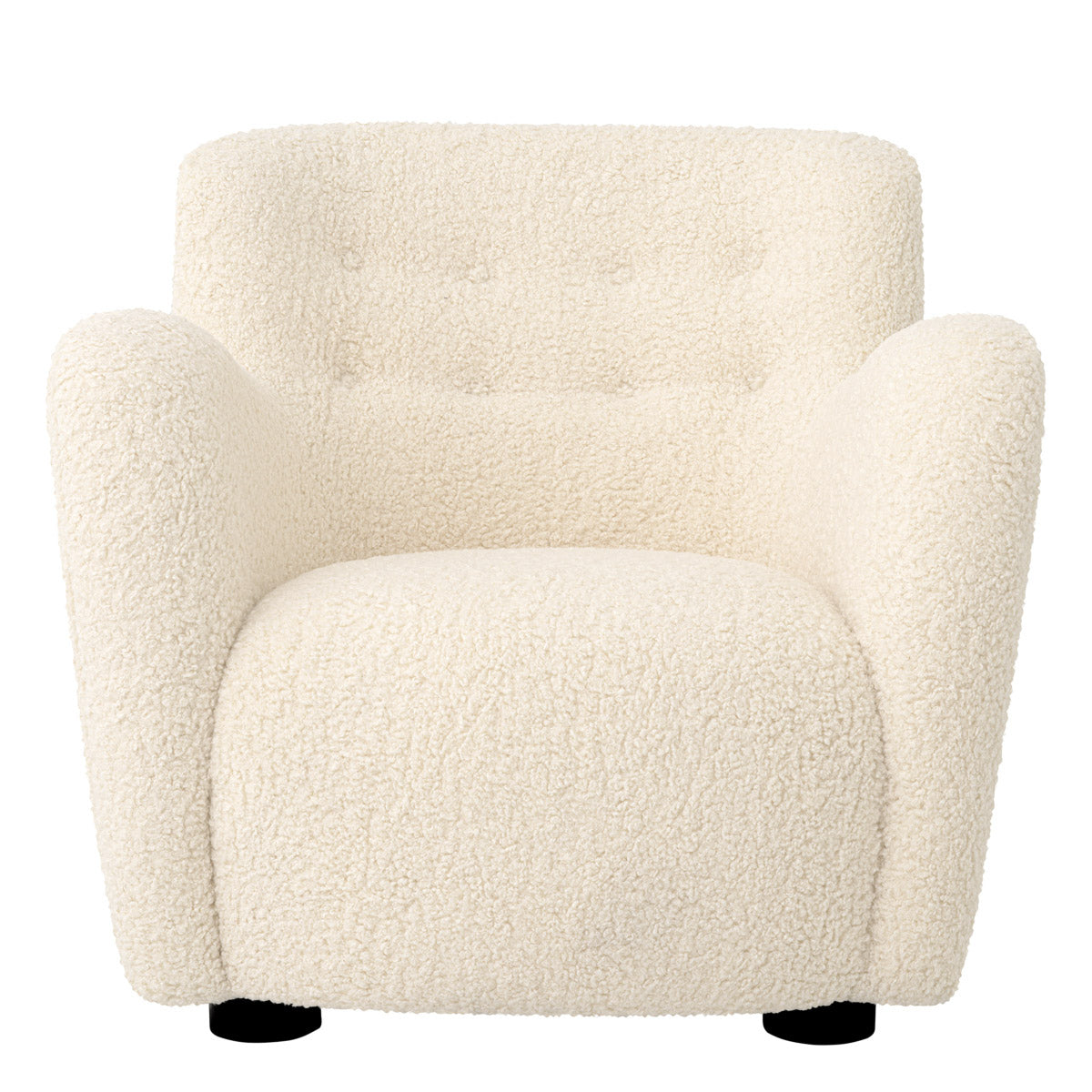 Eichholtz Chair Bixby a faux shearling upholstery that adds warmth and texture to your interior, whilst the sturdy