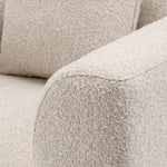 Eichholtz Chair Brannan elegance of the Eichholtz Chair Brannan BouclÃ© Chalk White. Upholstered in plush bouclÃ© fabric in