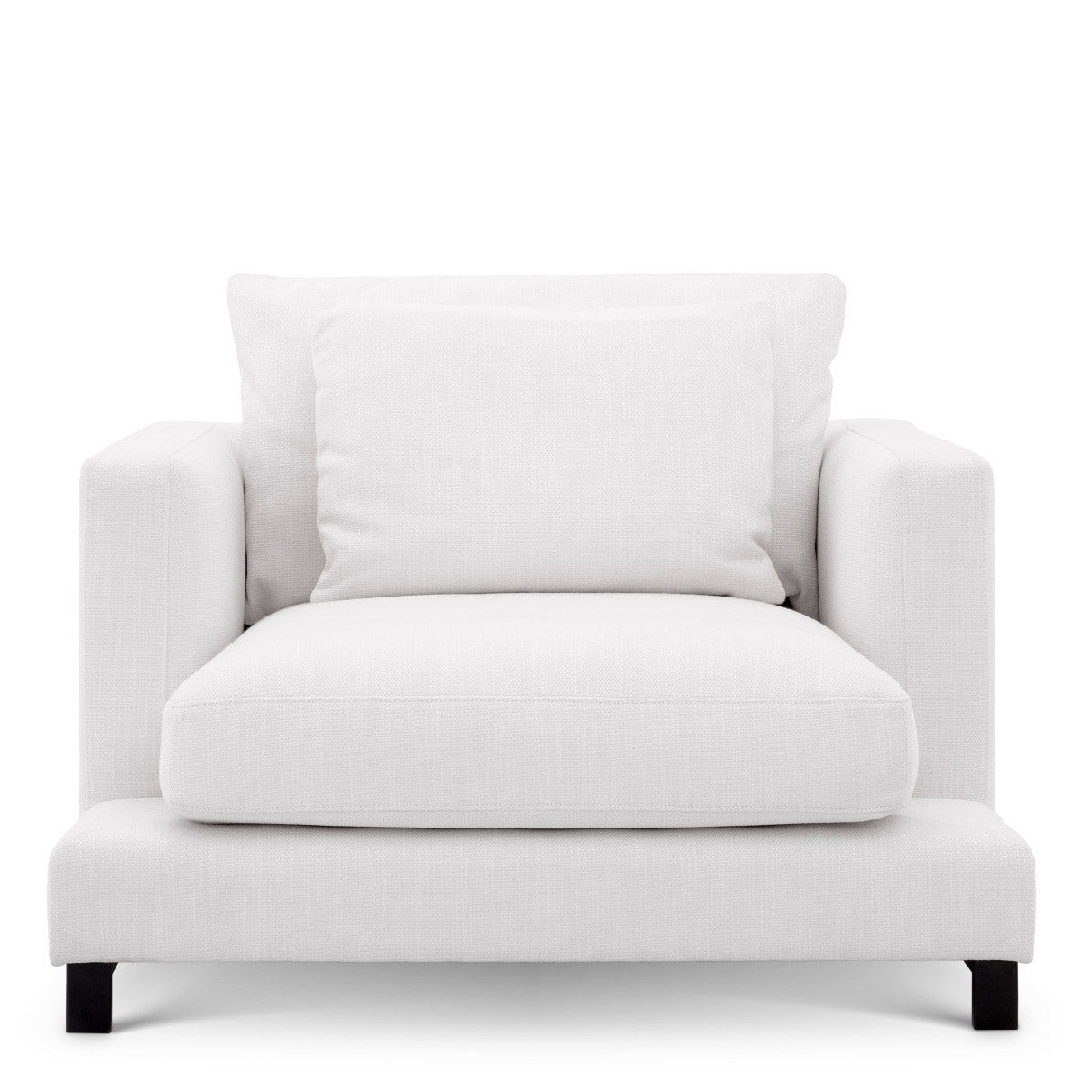 Eichholtz Chair Burbury and softness that its feather cushions provide. Laze in the deep and comfy shape of