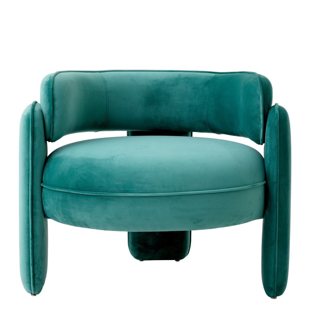 Eichholtz Chair Chaplin pure sophistication with its curved form. Pairing sumptuous Savona turquoise velvet throughout with matching turq...