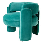 Chair Chaplin - Savona Turquoise Velvet