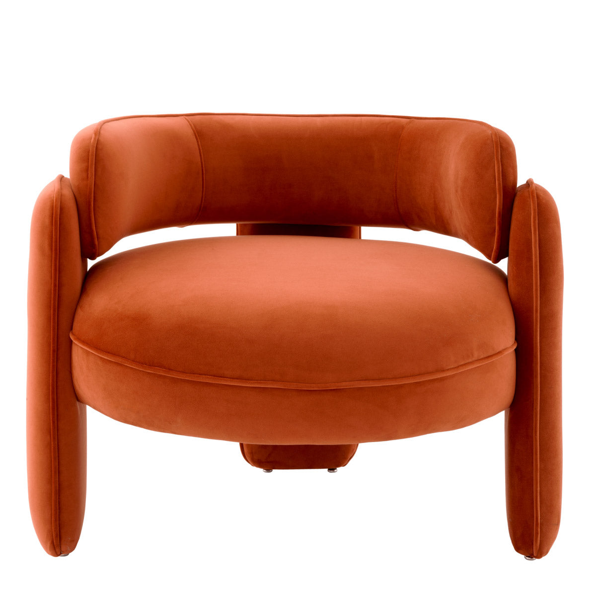 Eichholtz Chair Chaplin pure sophistication with its curved form. Pairing sumptuous Savona orange velvet throughout with matching orange