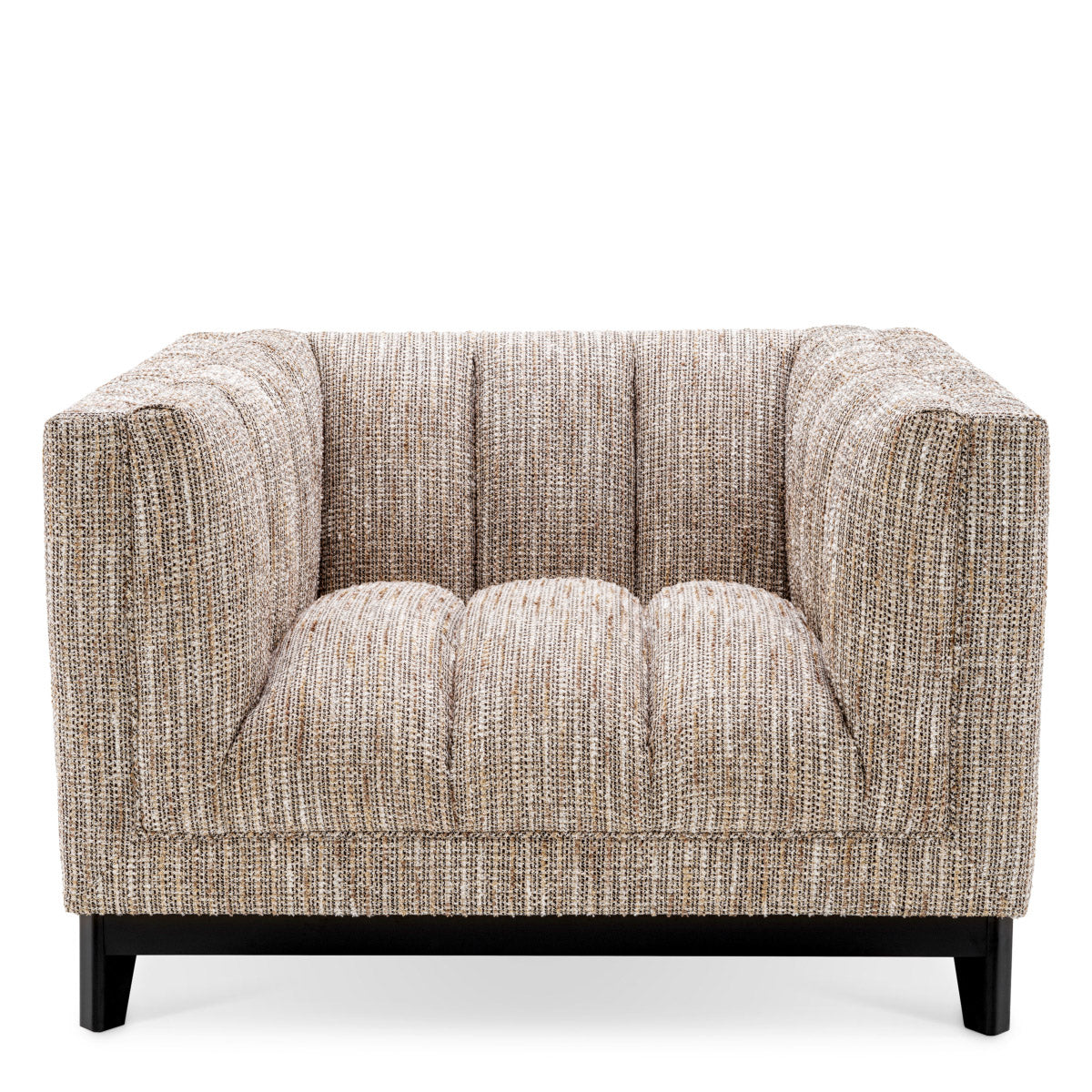 Eichholtz Chair Ditmar lots of charm and warmth to your living room. The deep channel stitching of the