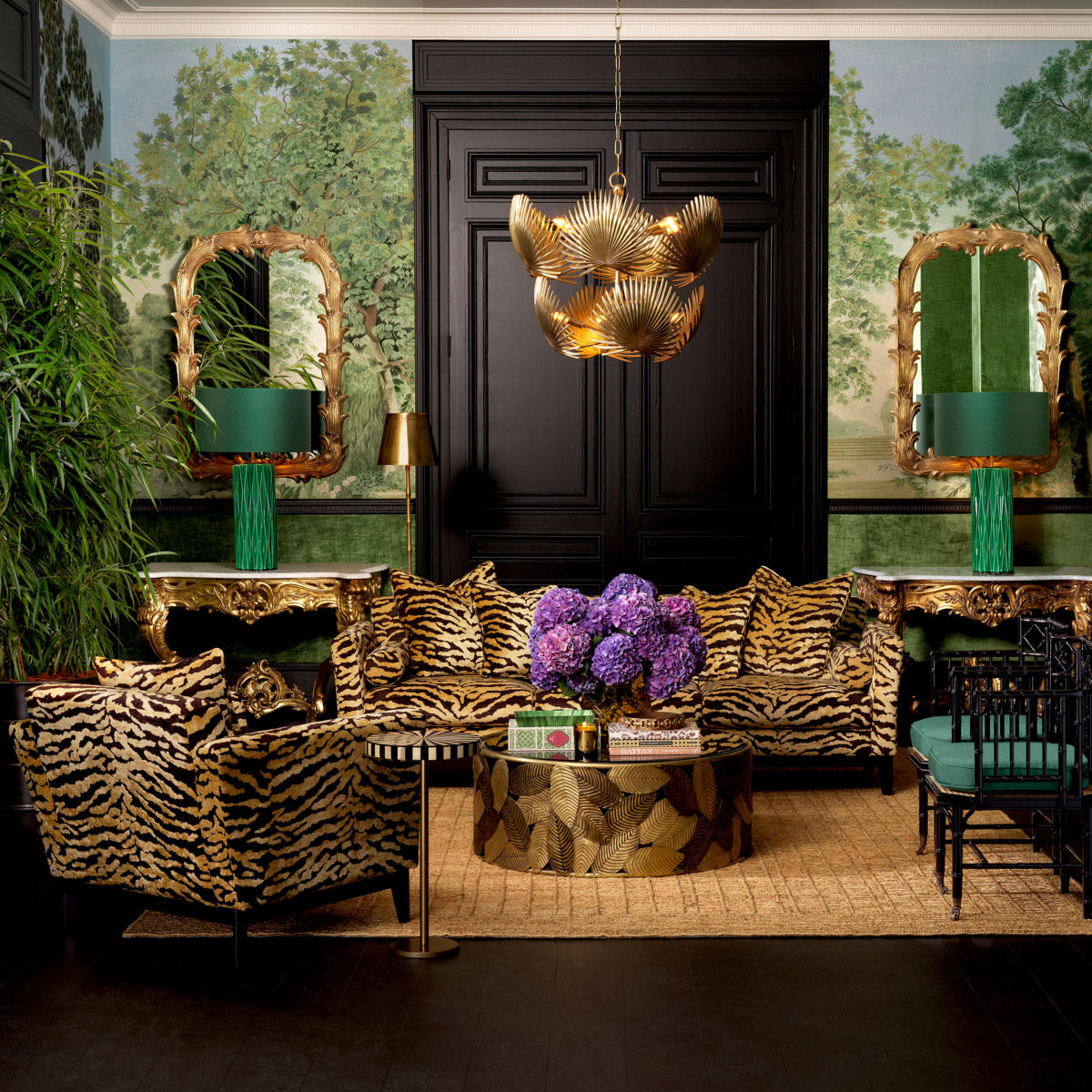 Eichholtz Chair Flux luxurious seating masterpiece features a striking animal-inspired pattern, making a sophisticated statement. Transfo...