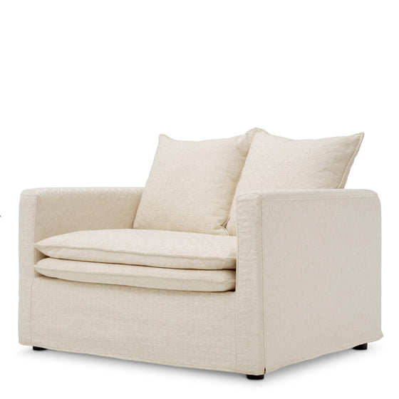 Eichholtz Chair Montgomery Introducing the Eichholtz Chair Montgomery in Sunbeam Off-White, crafted with exquisite fabric. Designed for both
