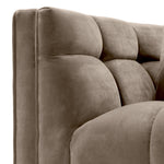 Eichholtz Chair Sienna a whole with the armrests. This elegant modern armchair comes in a tufted upholstery in