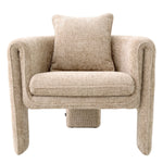 Eichholtz Chair Toto chair's statuesque silhouette which rests on three solid legs. Softly padded for a comfortable seat,