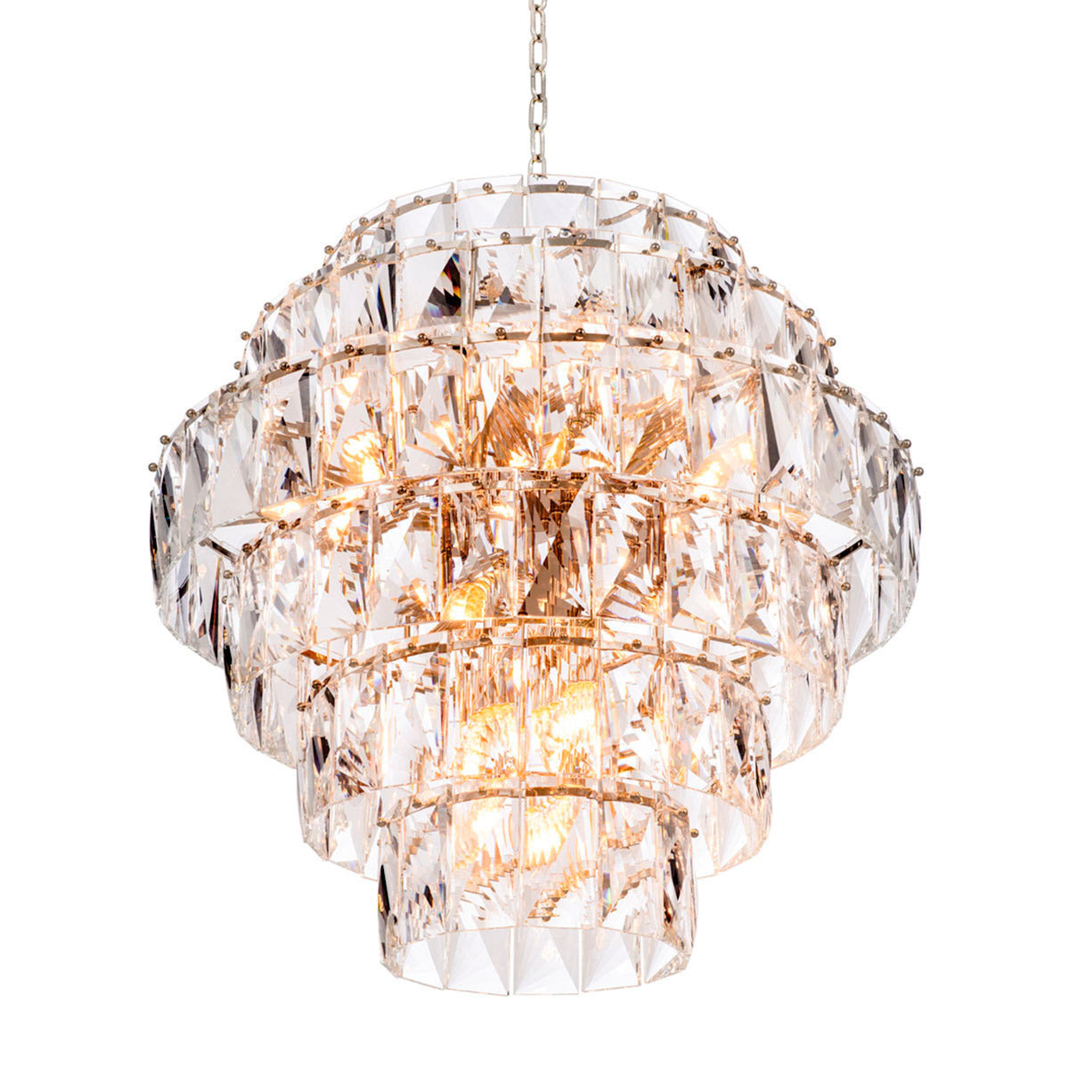 Eichholtz Chandelier Amazone L Illuminate your interior stylishly with the glamorous Amazone Chandeliers. Lit or unlit, with its sparkling