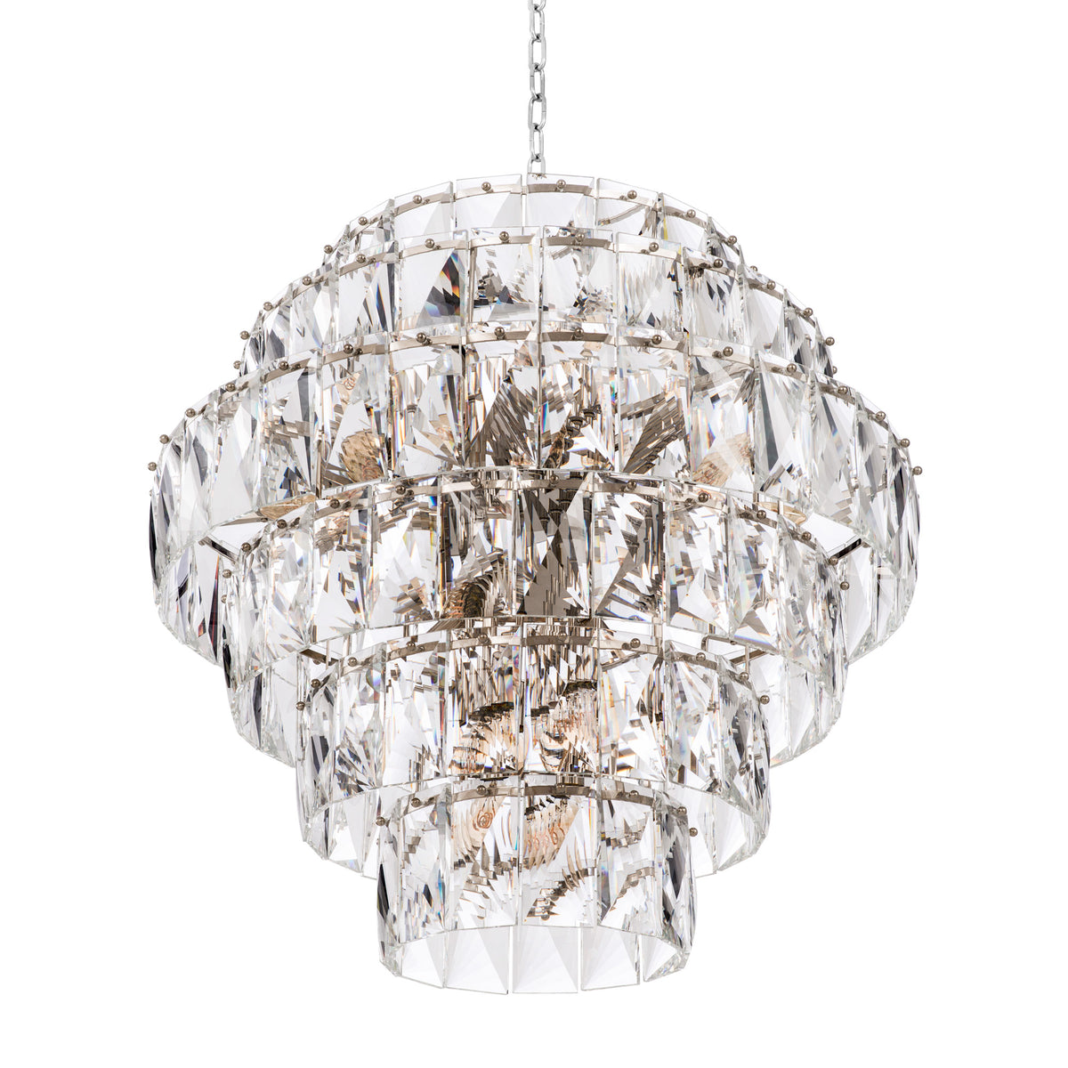 Eichholtz Chandelier Amazone L crystal glass design this lustrous lamp will light up any space in your home. The
