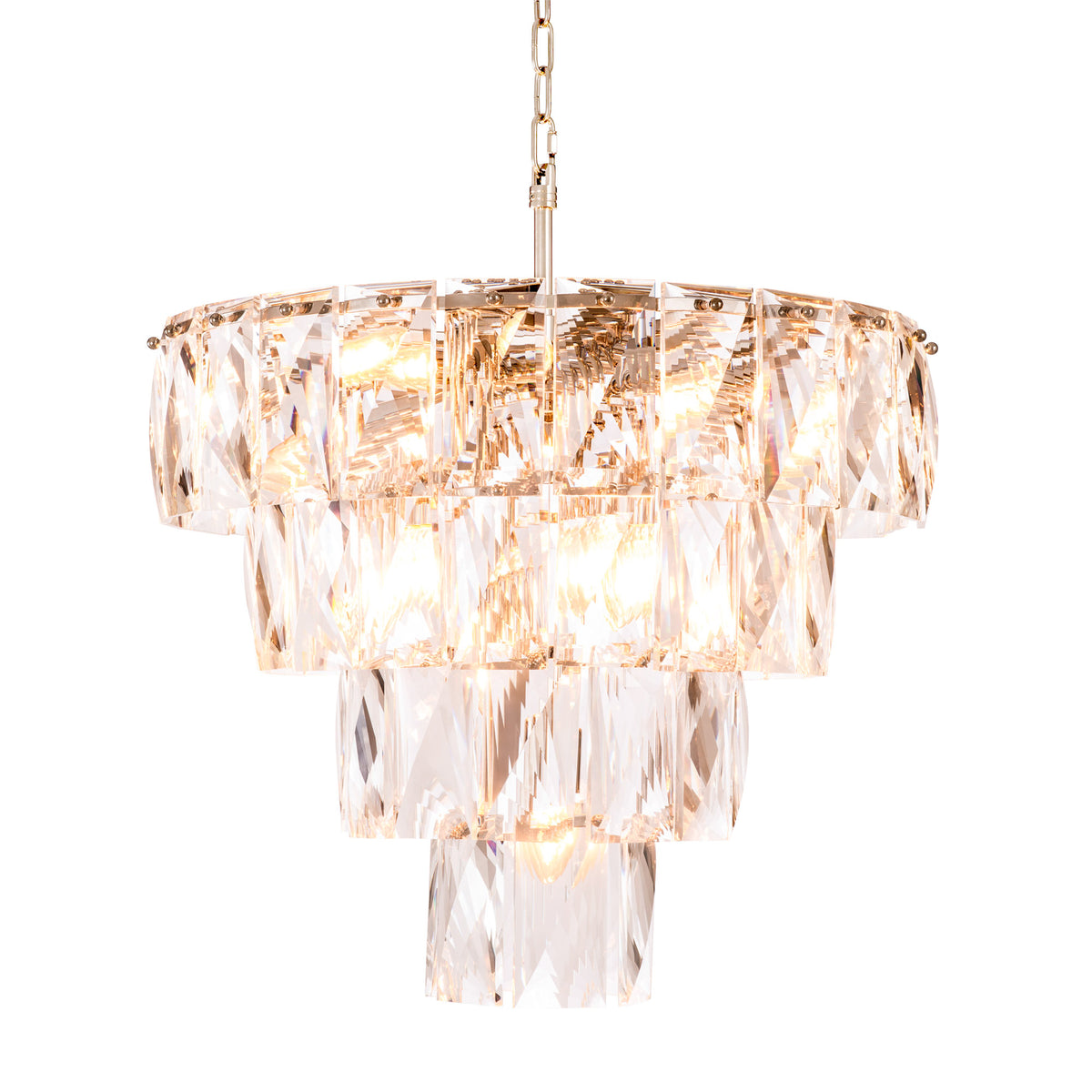 Eichholtz Chandelier Amazone S crystal glass design this lustrous lamp will light up any space in your home. The
