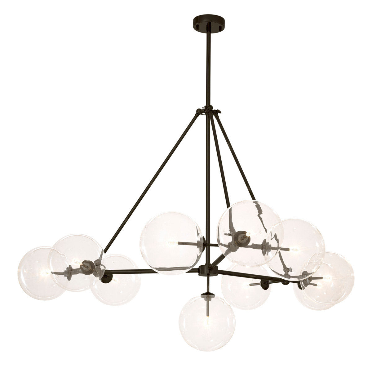 Eichholtz Chandelier Bermude Illuminate your lounge or dining room pleasantly with the Bermude Chandelier. This sleek contemporary luminaire