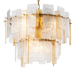 Eichholtz Chandelier Cassiano Radiate sophistication with the Chandelier Cassiano, a stunning fusion of four textured glass styles. Its