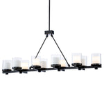 Eichholtz Chandelier Donovan look with functional yet atmospheric lighting. Provided with a bronze highlight finish, this lovely lamp