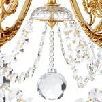 Eichholtz Chandelier Duvaux to the late 18th century, the earlier crystal pendants in their design indicate that they
