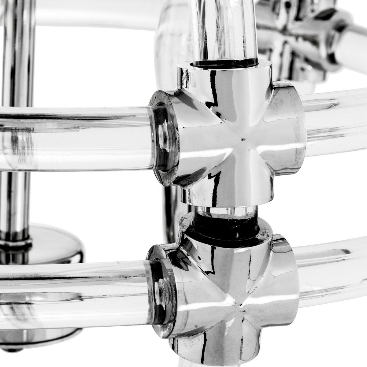 Eichholtz Chandelier Impero curved rods. A wonderful asset for your home lighting arrangement. Chandelier Impero Crafted by Eichholtz