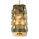 Eichholtz Chandelier Martinique chic touch to your space. Featuring a clear glass tube wrapped in a cage of