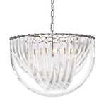 Eichholtz Chandelier Murano 19.5" dia x 13" H Inject Art Deco glamour into your interior with the nickel finished Murano Chandelier¸ 50