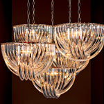 Eichholtz Chandelier Murano 19.5" dia x 13" H which let reflected light sparkle from the internal light fittings. Perfect for adding vint...