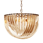 Eichholtz Chandelier Murano 19.5 inch dia Inject Art Deco glamour into your interior with the nickel finished Murano Chandelier¸ 50