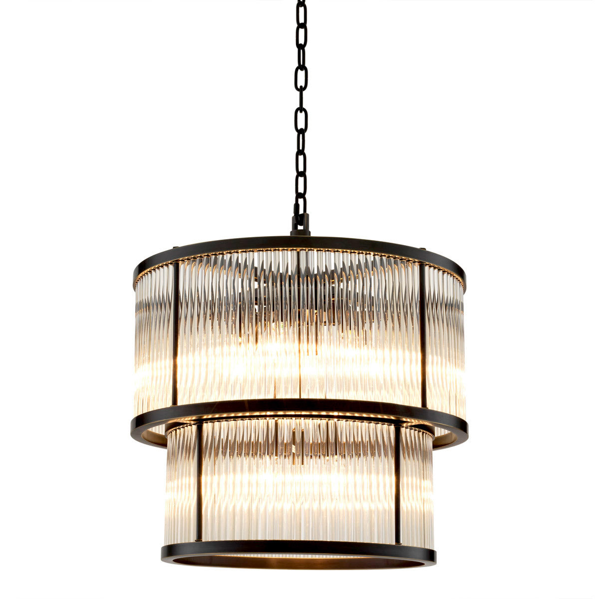Eichholtz Chandelier Pasadena Set the mood for mellow moments with the Art Deco inspired Pasadena Chandelier. By pairing